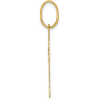 14K Yellow Gold Polished Cross Pendant - 30mm Length by Oro Pregiato