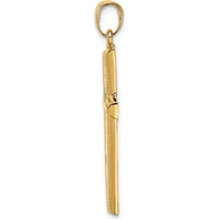 14K Yellow Gold Polished Cross Pendant - 31.6mm Length, 19.35mm Width by Oro Pregiato
