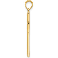14K Yellow Gold Polished Cross Pendant - 34.5mm Length, 17.7mm Width by Oro Pregiato