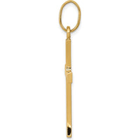 14K Yellow Gold Polished Cross Pendant - 39mm x 19mm by Oro Pregiato