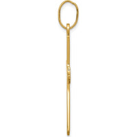 14K Yellow Gold Polished Cross Pendant - 42mm Length, 23mm Width by Oro Pregiato