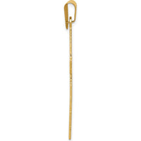 14K Yellow Gold Polished Cross Pendant - 43.75mm Length, 23mm Width by Oro Pregiato