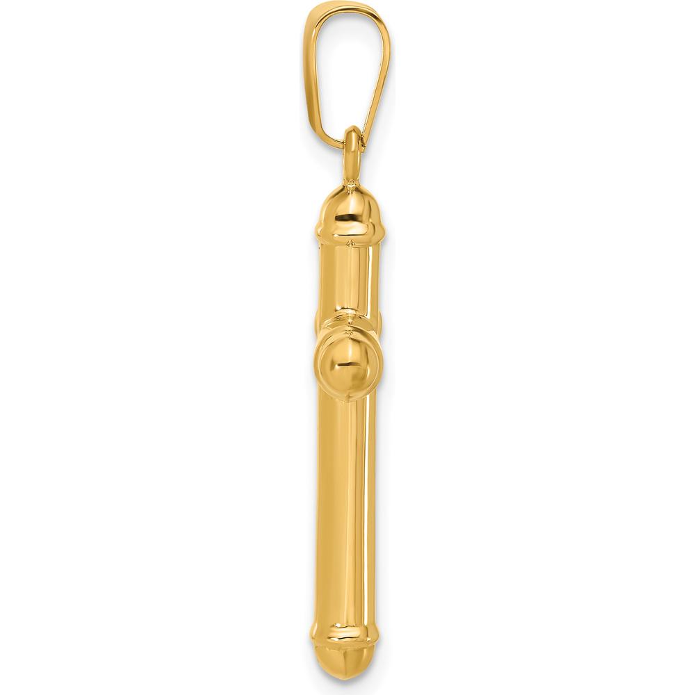 14K Yellow Gold Polished Cross Pendant - Elegant Faith Jewelry by Oro Pregiato
