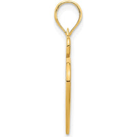 14K Yellow Gold Polished Cut-out Heart Pendant - 19.85mm Length by Oro Pregiato