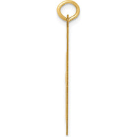 14K Yellow Gold Polished Cut-out Smiley Face Charm - 30mm Length, 25mm Width by Oro Pregiato
