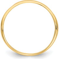 14K Yellow Gold Polished Double Wave Fashion Thumb Ring by Oro Pregiato