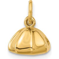 14K Yellow Gold Polished Dumpling Charm Pendant - 8.52mm Length by Oro Pregiato