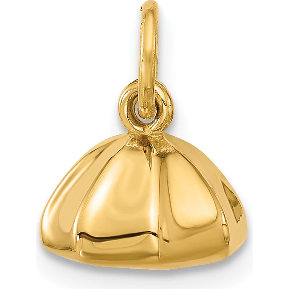 14K Yellow Gold Polished Dumpling Charm Pendant - 8.52mm Length by Oro Pregiato