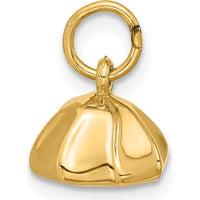 14K Yellow Gold Polished Dumpling Charm Pendant - 8.52mm Length by Oro Pregiato