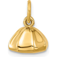 14K Yellow Gold Polished Dumpling Charm Pendant - 8.52mm Length by Oro Pregiato