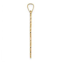14K Yellow Gold Polished Eastern Orthodox Cross Pendant - Solid Gold Design by Oro Pregiato