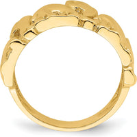 14K Yellow Gold Polished Elephant Ring - Bold Animal-Themed Jewelry Statement Piece by 0