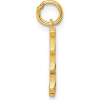 14K Yellow Gold Polished Enameled Rainbow Falls Pendant with Vibrant Multicolor Enamel Accents by Oro Pregiato
