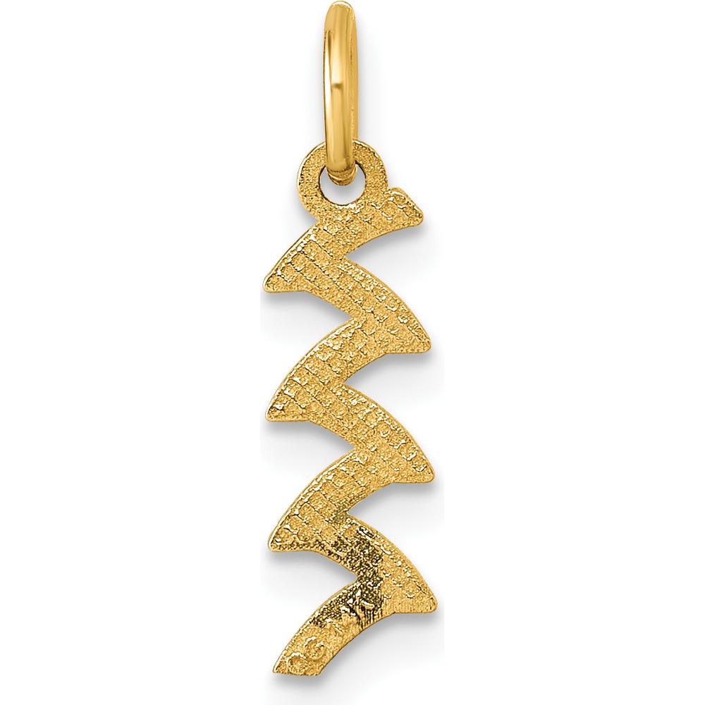 14K Yellow Gold Polished Enameled Rainbow Falls Pendant with Vibrant Multicolor Enamel Accents by Oro Pregiato
