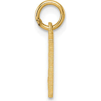 14K Yellow Gold Polished Enameled Rainbow Flag Pendant by Oro Pregiato