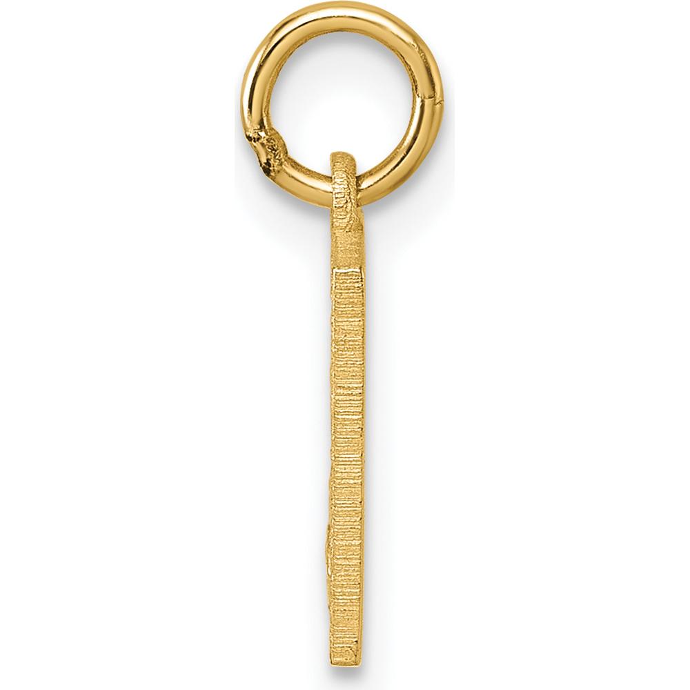 14K Yellow Gold Polished Enameled Rainbow Flag Pendant by Oro Pregiato