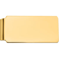14K Yellow Gold Polished Engravable Men's Money Clip by Oro Pregiato