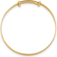 14K Yellow Gold Polished Expandable Baby Bangle - Timeless Keepsake for Children by Oro Pregiato