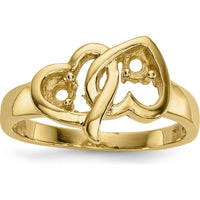 14K Yellow Gold Polished Family Jewelry Ring Mounting - 3mm Band Width by Oro Pregiato