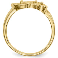 14K Yellow Gold Polished Family Jewelry Ring Mounting - 3mm Band Width by Oro Pregiato