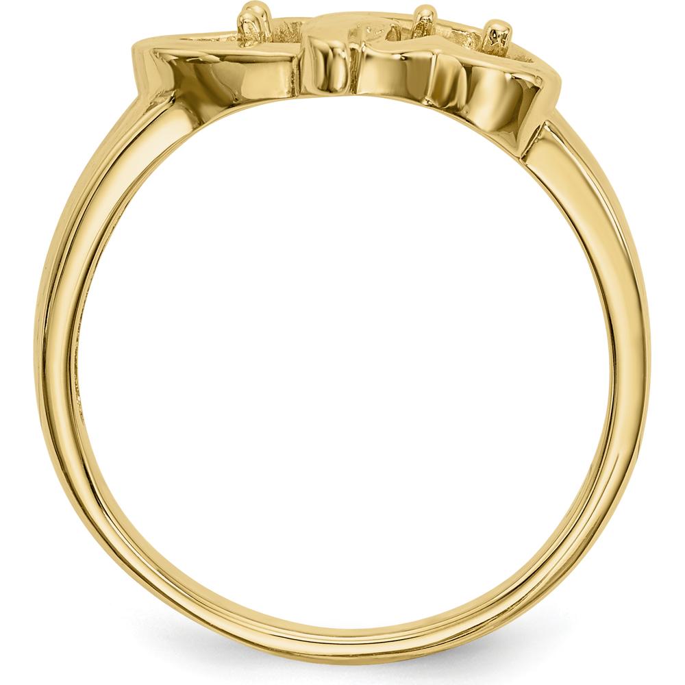 14K Yellow Gold Polished Family Jewelry Ring Mounting - 3mm Band Width by Oro Pregiato