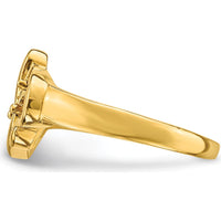 14K Yellow Gold Polished Family Jewelry Ring Mounting - 3mm Band Width by Oro Pregiato