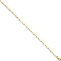 14K Yellow Gold Polished Fancy Box Link Bracelet - 7.5" Length by Oro Pregiato