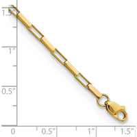 14K Yellow Gold Polished Fancy Box Link Bracelet - 7.5" Length by Oro Pregiato
