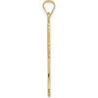 14K Yellow Gold Polished Fancy Design Cross Pendant - 31.55mm Length by Oro Pregiato