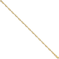 14K Yellow Gold Polished Fancy Square Link Bracelet - 7.5 inches by Oro Pregiato
