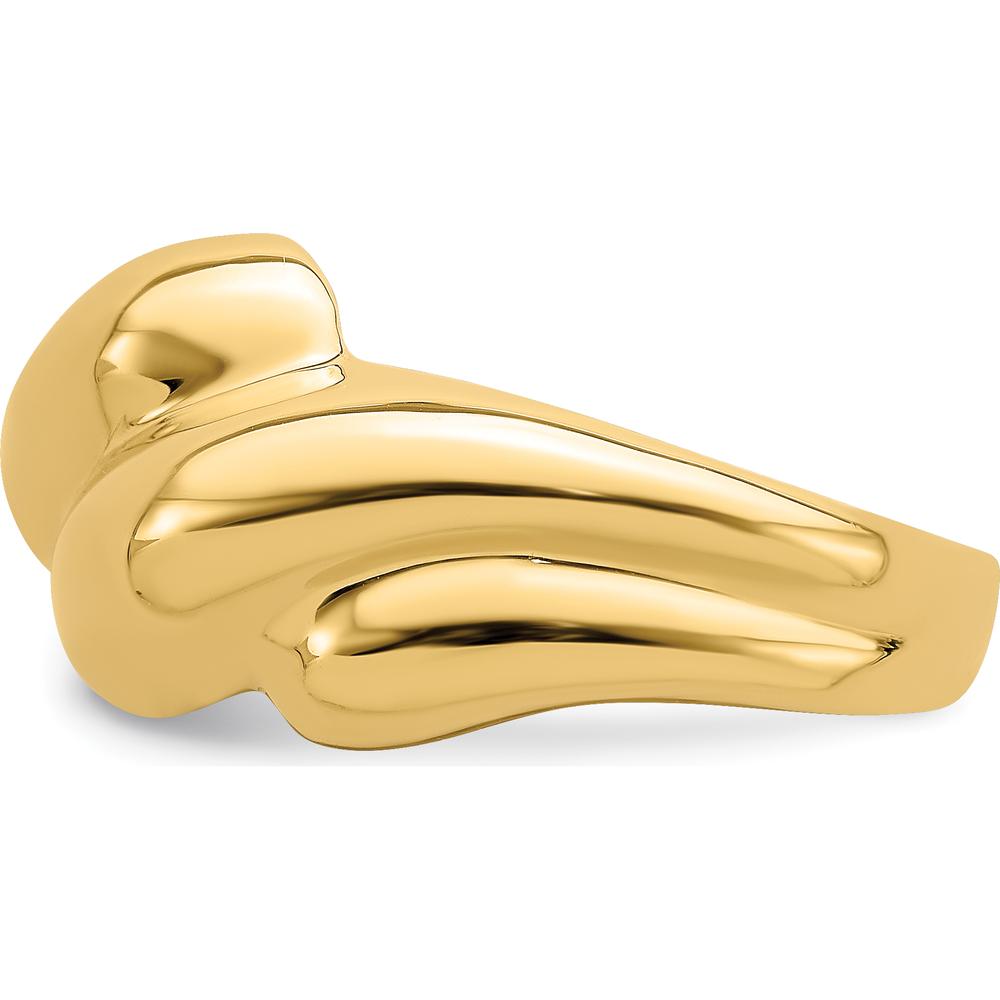 14K Yellow Gold Polished Fashion Dome Ring - Bold and Elegant Statement Piece by 0