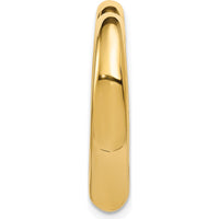 14K Yellow Gold Polished Floating Heart Pendant - 23mm Charm by Oro Pregiato