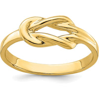 14K Yellow Gold Polished Freeform Love Knot Fashion Ring by 0
