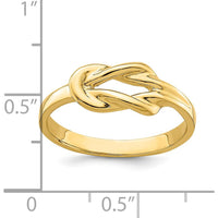 14K Yellow Gold Polished Freeform Love Knot Fashion Ring by 0