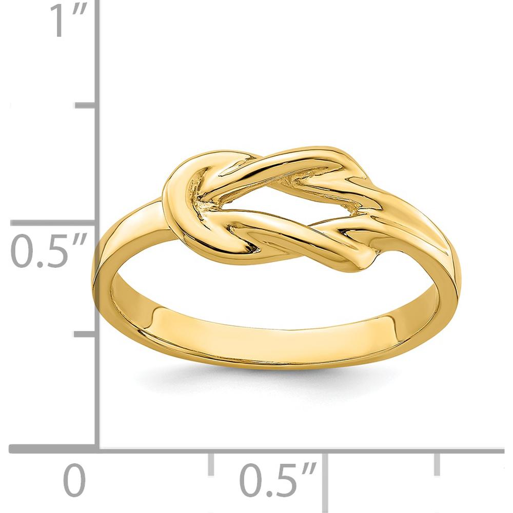 14K Yellow Gold Polished Freeform Love Knot Fashion Ring by 0