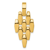 14K Yellow Gold Polished Geometric Fancy Link Dangle Pendant by 0