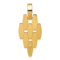 14K Yellow Gold Polished Geometric Fancy Link Dangle Pendant by 0