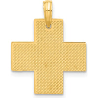 14K Yellow Gold Polished Greek Cross Pendant - 21.8mm Length, 18.1mm Width by Oro Pregiato