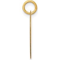 14K Yellow Gold Polished Heart Charm Pendant - Class of 2026 Engraving by Oro Pregiato
