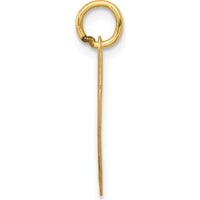 14K Yellow Gold Polished Heart Charm with "Class of 2025" Engraving by Oro Pregiato