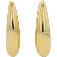 14K Yellow Gold Polished Hoops - 4.10 Gram Total Weight