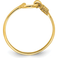14K Yellow Gold Polished Horseshoe Ring - Elegant Themed Design by 0