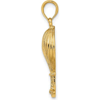 14K Yellow Gold Polished Hot Air Balloon Pendant Charm by Oro Pregiato