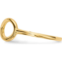 14K Yellow Gold Polished Infinity Band Ring - Minimalist Symbol of Eternal Connections by 0