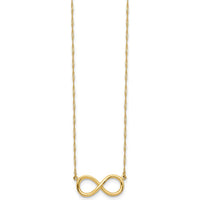 14K Yellow Gold Polished Infinity Symbol 16.5" Pendant Necklace by 0