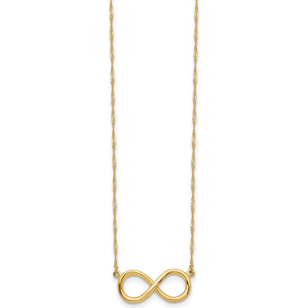 14K Yellow Gold Polished Infinity Symbol 16.5" Pendant Necklace by 0