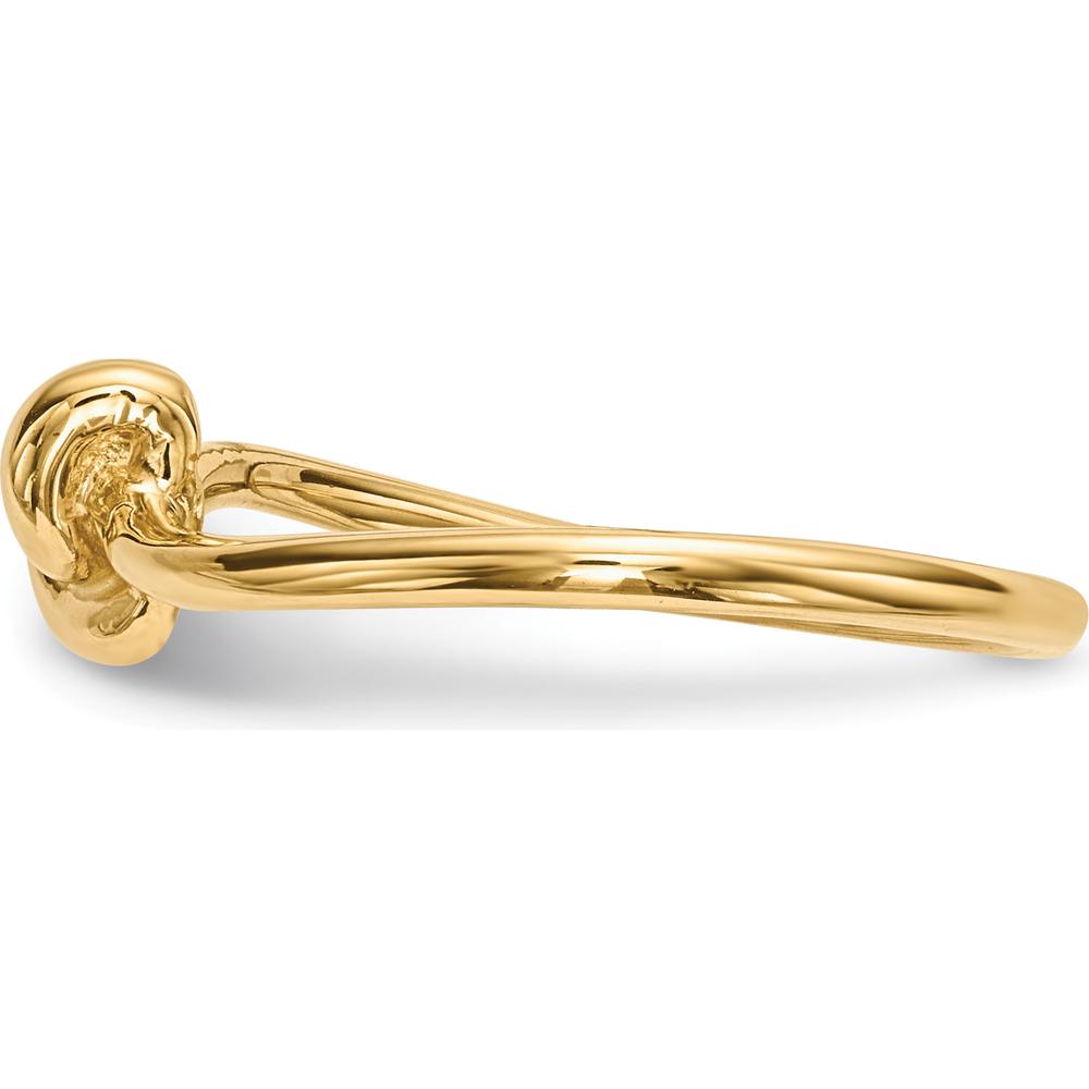 14K Yellow Gold Polished Knot Fashion Ring - Elegant and Timeless Design by 0