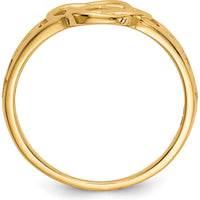 14K Yellow Gold Polished Ladies Celtic Knot Band Ring by Oro Pregiato