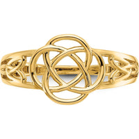 14K Yellow Gold Polished Ladies Celtic Knot Band Ring by Oro Pregiato