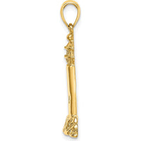 14K Yellow Gold Polished Lighthouse Charm - 23mm Length by Oro Pregiato